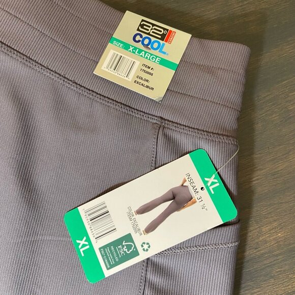 32 Degrees COOL Active Flare Pants XL- Excalibur Gray - Pockets - NWT - Picture 6 of 12